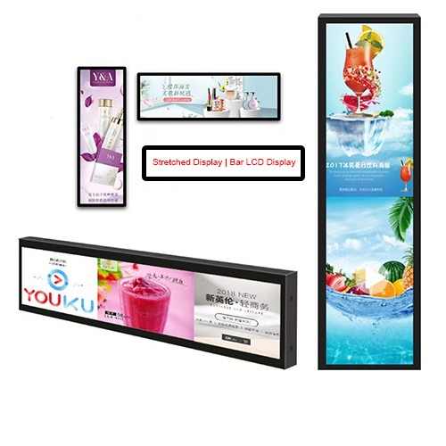 28.6inch Stretched Ultra Wide Double Sides Display